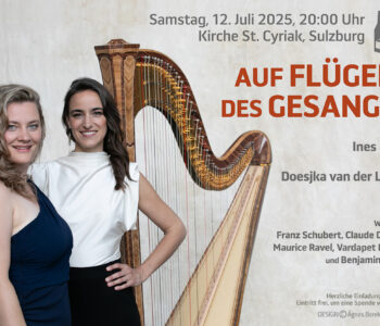 Plakat Konzert 12. Juli 2025, Auf Flügeln des Gesanges