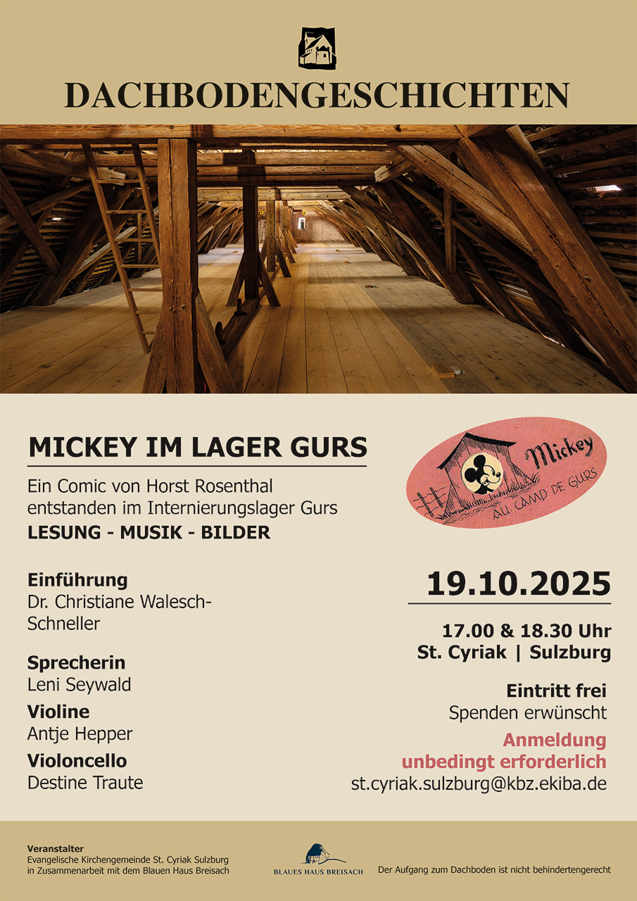 19. Oktober 2025: Dachbodengeschichten - Mickey im Lager Gurs
