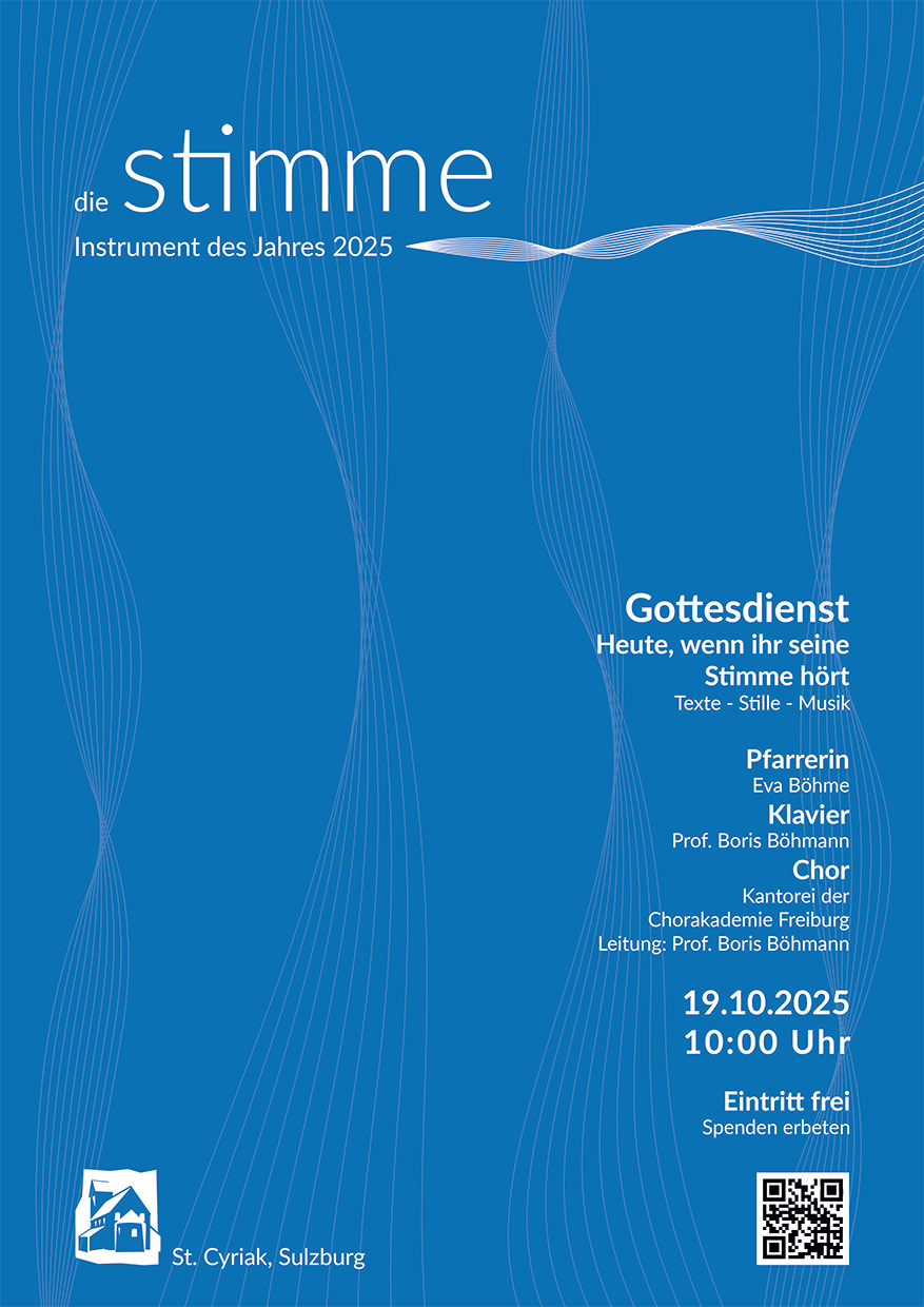 19. Oktober 2025: Gottesdienst "Heute, wenn ihr seine Stimme hört"
