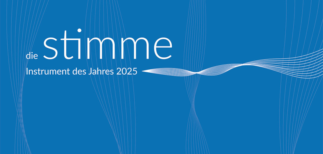 Die STIMME - Logo in blau