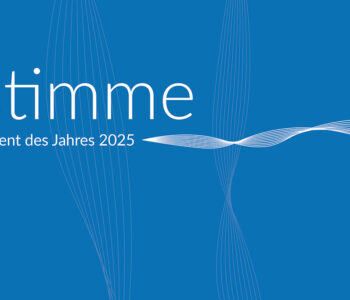 Die STIMME - Logo in blau