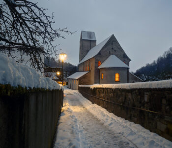 Weihnachtsstimmung rund um St. Cyriak.