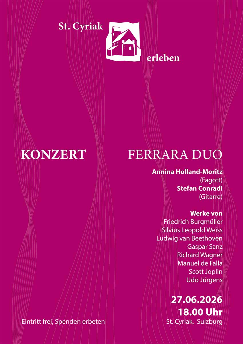 27. Juni 2026: Konzert FERRARA DUO