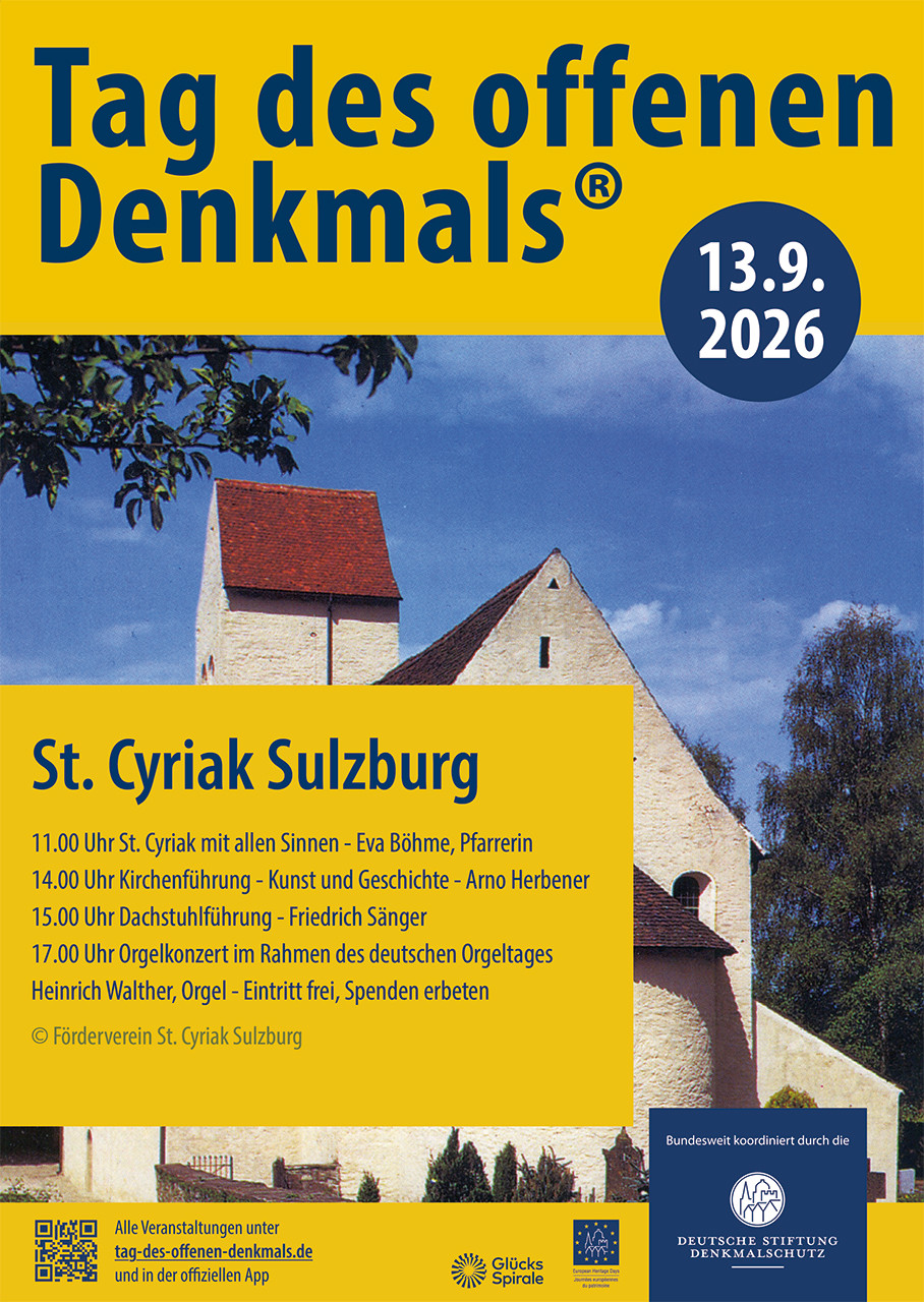 13. September 2026: Tag des offenen Denkmal